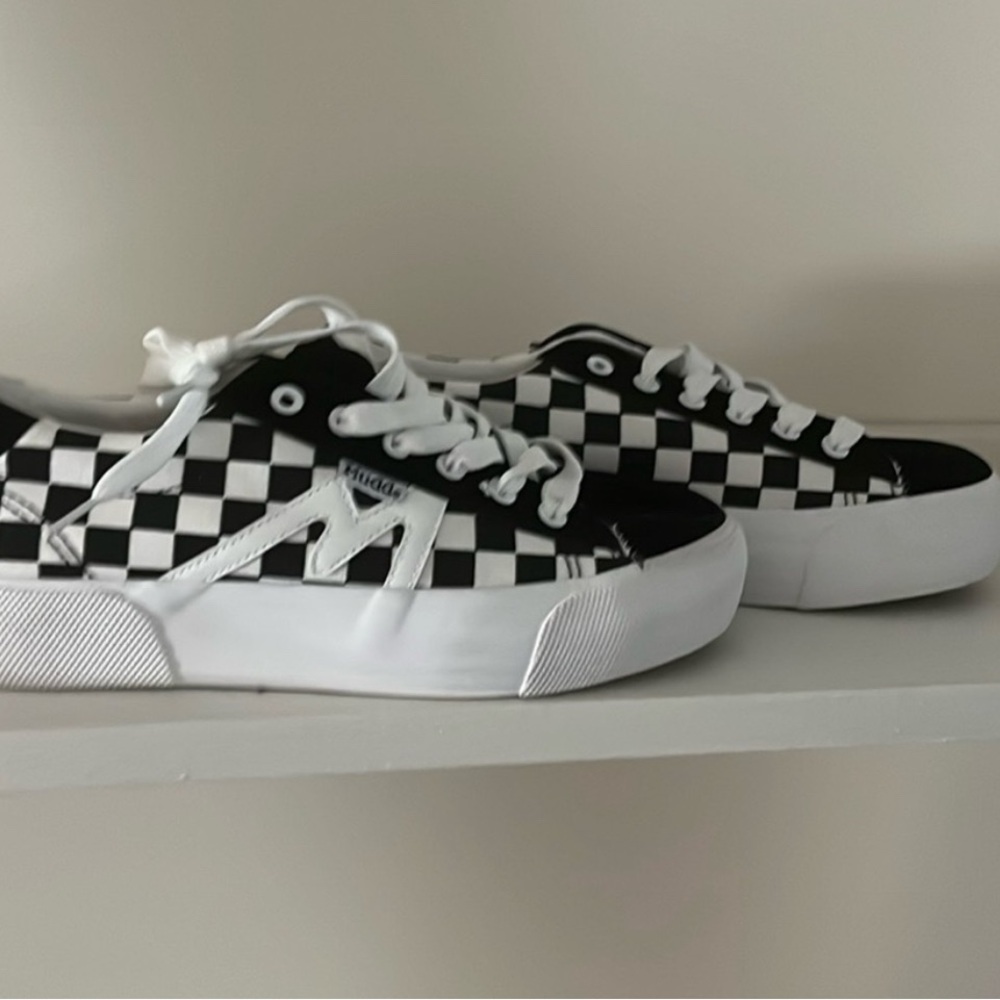 Mudd Black and White Checkered Sneakers